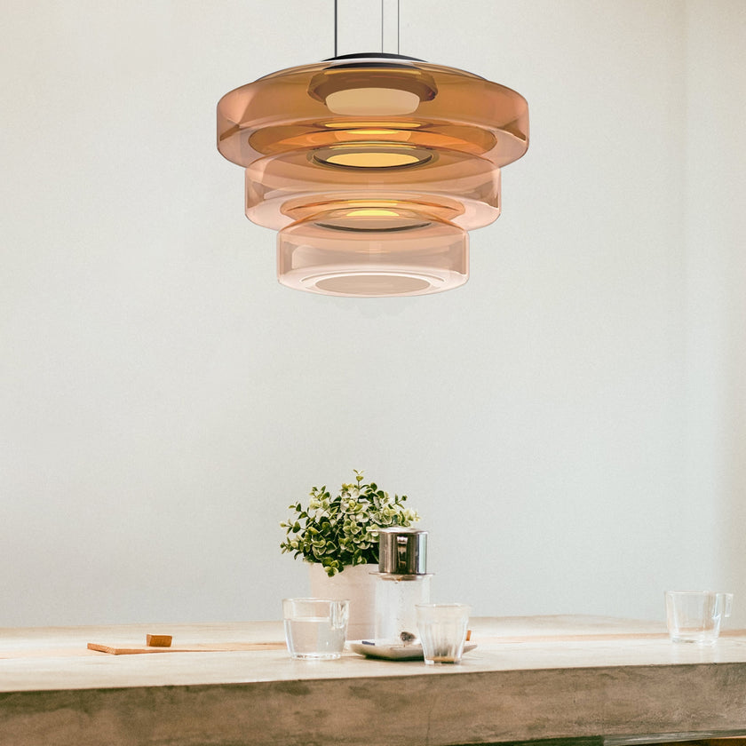 Bauhaus Layered Glass Pendant Light