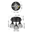 Industrial Adjustable Black Spotlight Ceiling Light