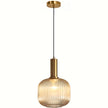 Modern Striped Glass Pendant Light