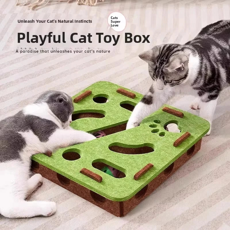 Cat Puzzle Toy Box: Unleash Natural Play Instincts