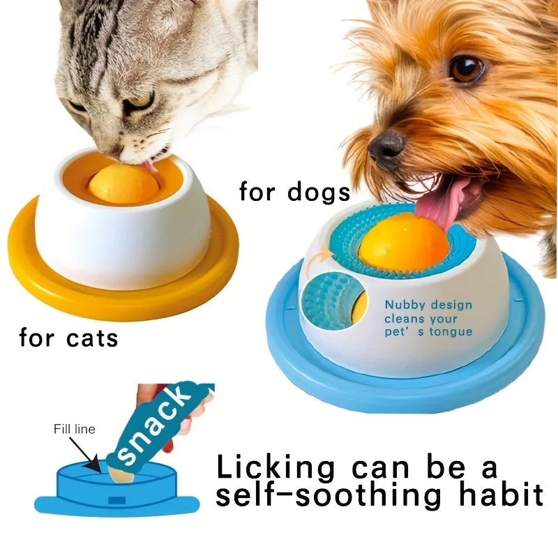 Slow Feeder Lick Mat for Cats and Dogs: Calmer, Healthier Mealtime