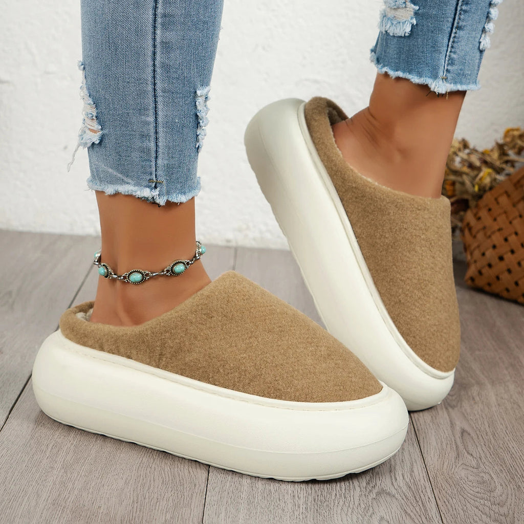 Warm Plush Indoor Winter Slippers for Women: Cozy Luxury Underfoot