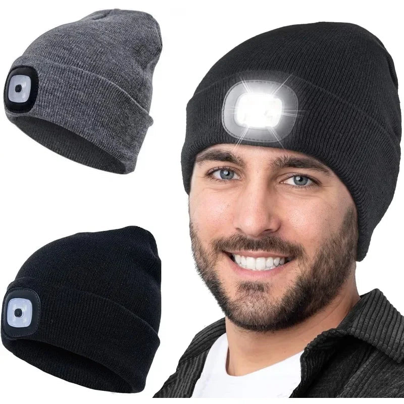 Rechargeable LED Beanie Hat: Warm, Visible, Hands-Free