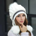 Fleece-Lined Winter Hat: Faux Fur Pom Pom Warmth
