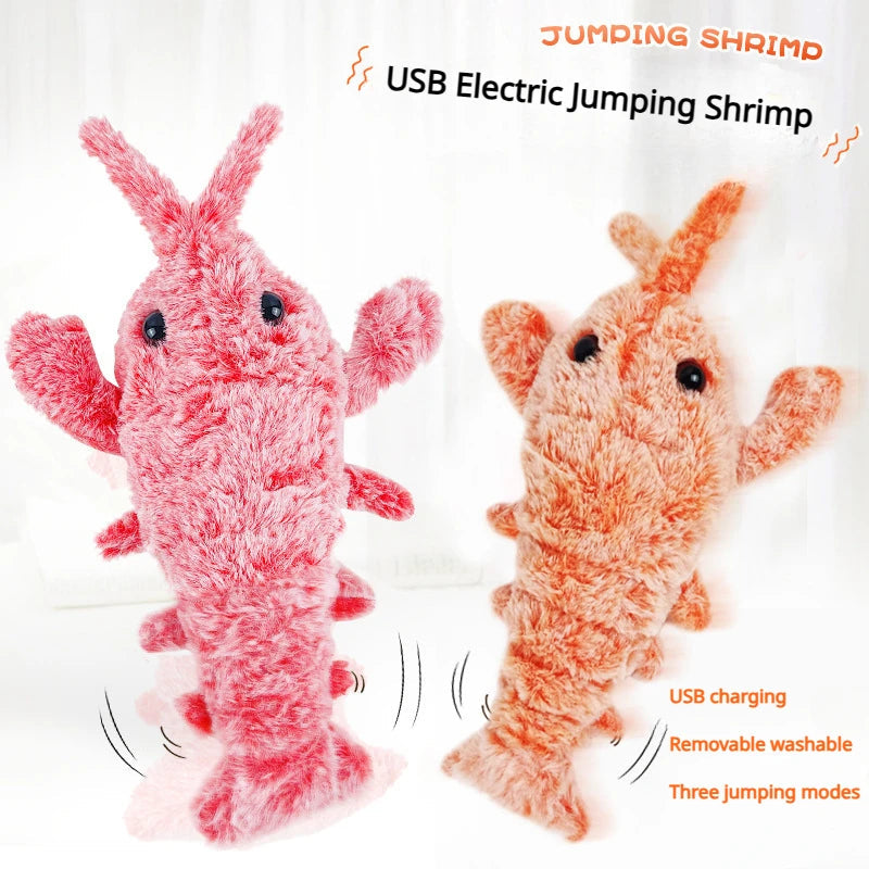 Electric Jumping Shrimp Pet Toy: Active Play for Curious Pets