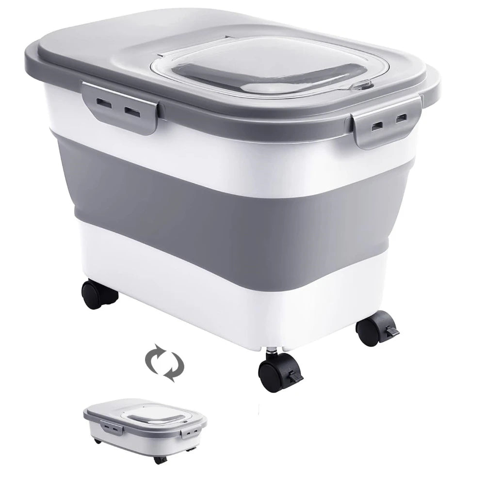 Foldable Food Storage Container: Space-Saving Pantry Organization