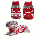 Knitted Dog Christmas Sweater: Festive Warmth for Small Pets
