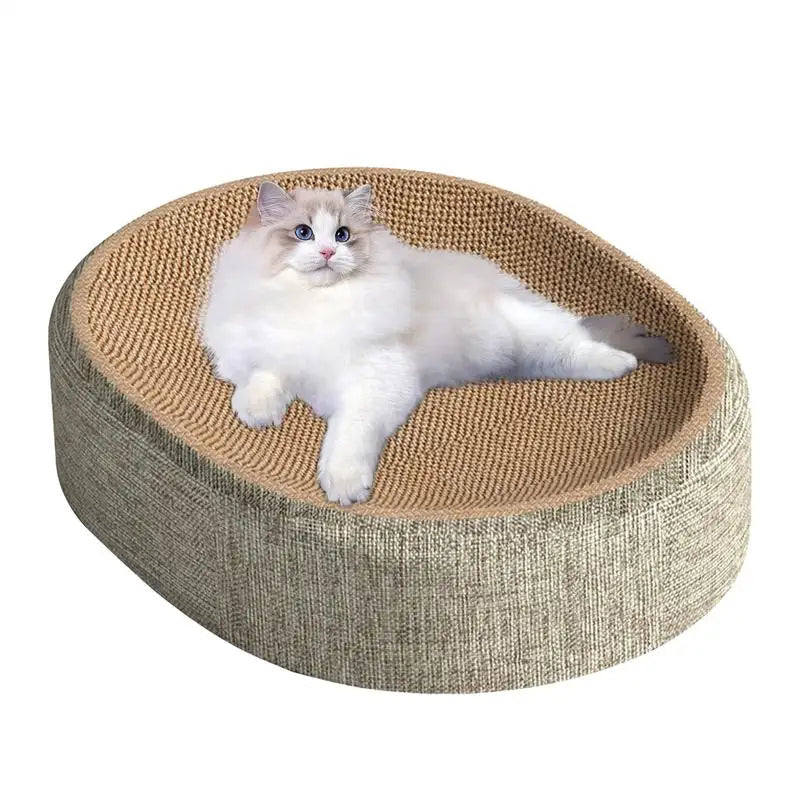Sisal Cat Scratcher Bed: Scratch and Rest in One