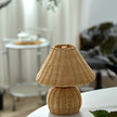 Bamboo Woven Boho Desk Lamp