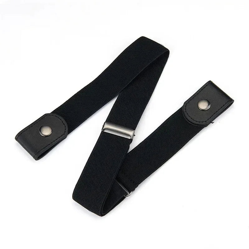 Elastic No-Buckle Belt: Comfortable, Invisible Fit