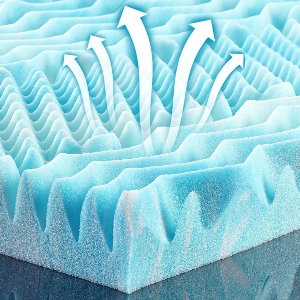 Cooling Egg Crate Mattress Topper: Softer Sleep, All Night Cool