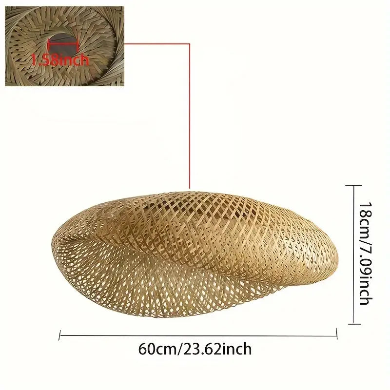 Handwoven Rattan Pendant Lampshade