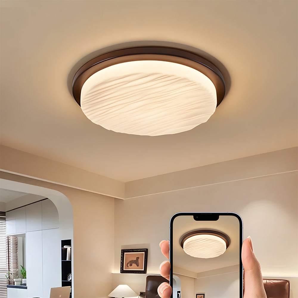 Art Deco LED Flush Mount Ceiling Light