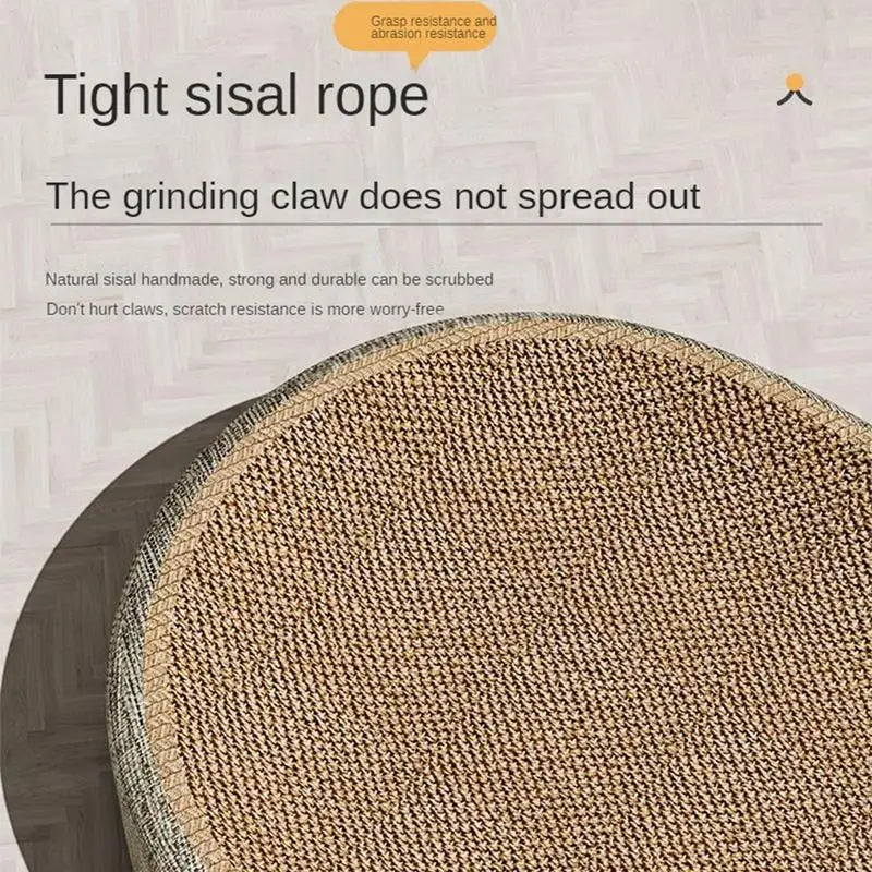 Sisal Cat Scratcher Bed: Scratch and Rest in One