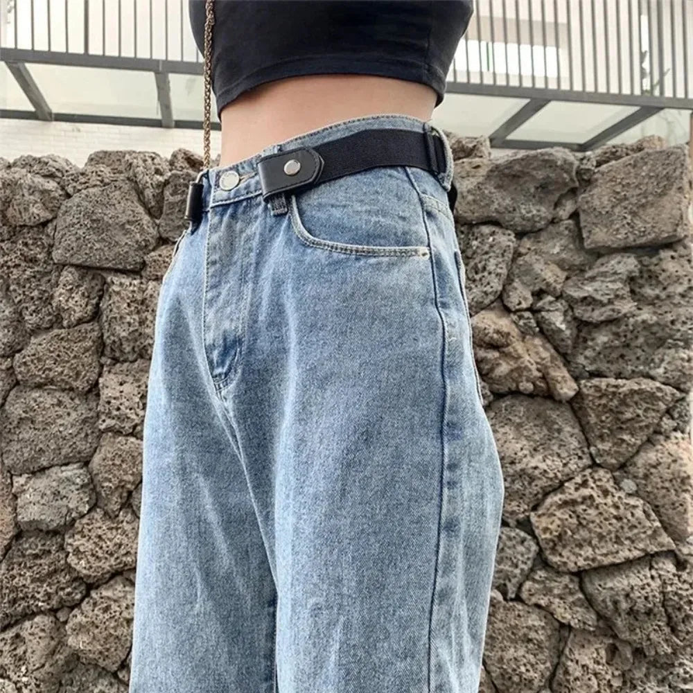 Elastic No-Buckle Belt: Comfortable, Invisible Fit