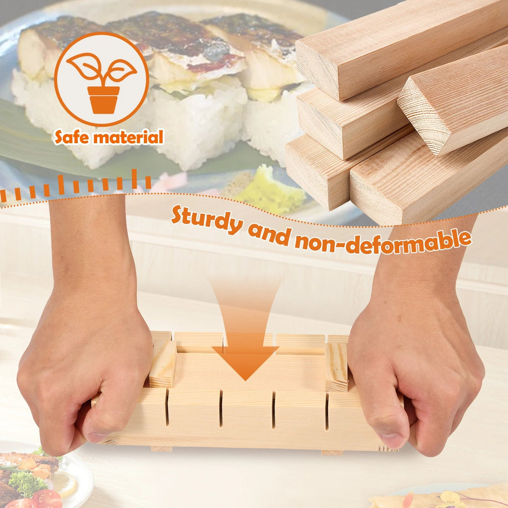 Wooden Sushi Maker Press Mold: Restaurant-Style Rolls at Home