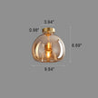 Nordic Glass Ball Ceiling Light