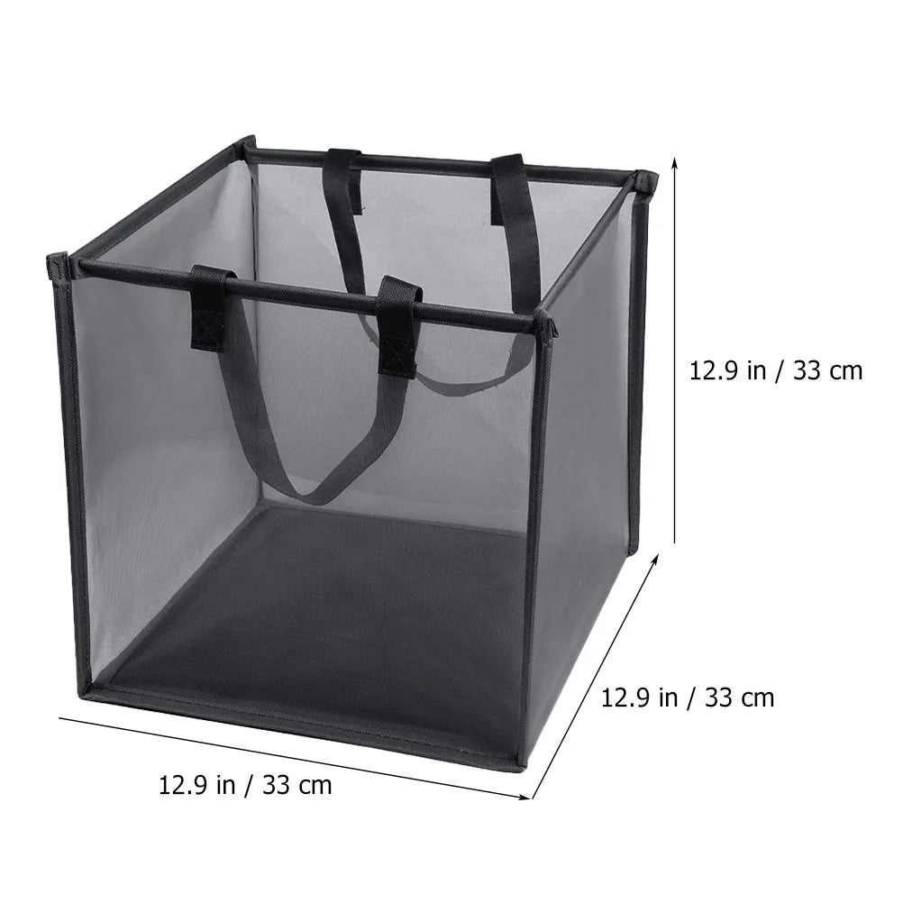 Foldable Mesh Laundry Hamper: Tidy Storage, Easy Fold-Away