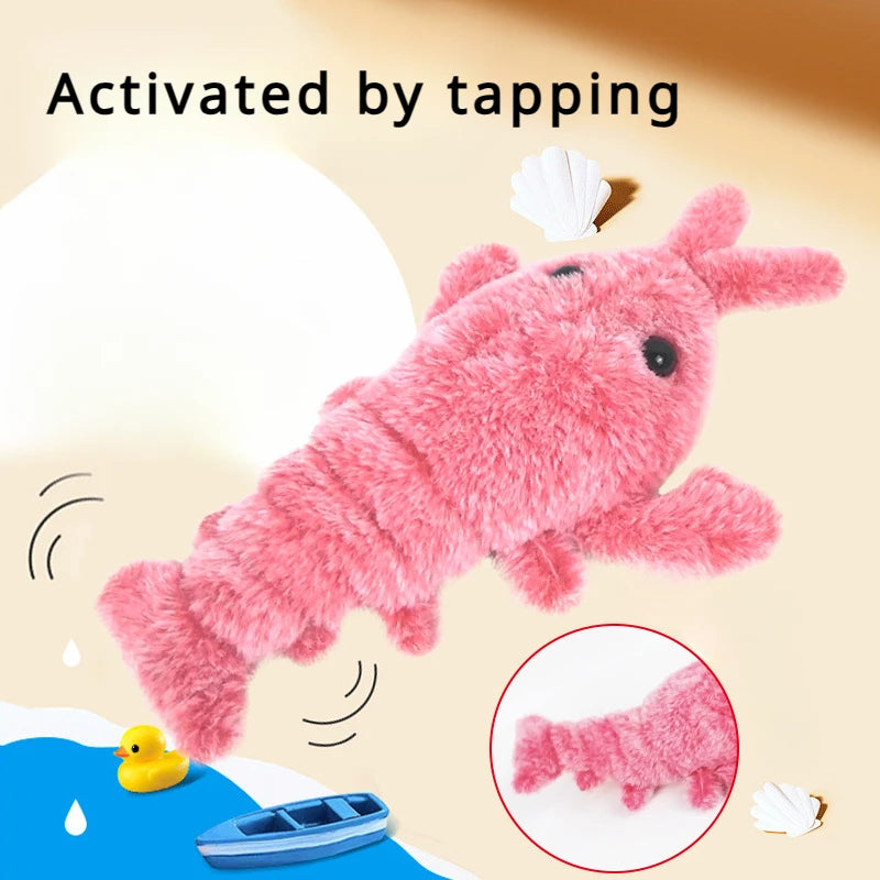 Electric Jumping Shrimp Pet Toy: Active Play for Curious Pets