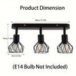 Vintage 3-Light Ceiling Spotlight