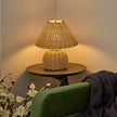 Bamboo Woven Boho Desk Lamp
