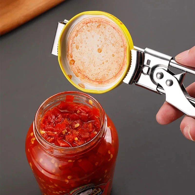 Adjustable Stainless Steel Jar Opener: Tackle Stubborn Lids Easily
