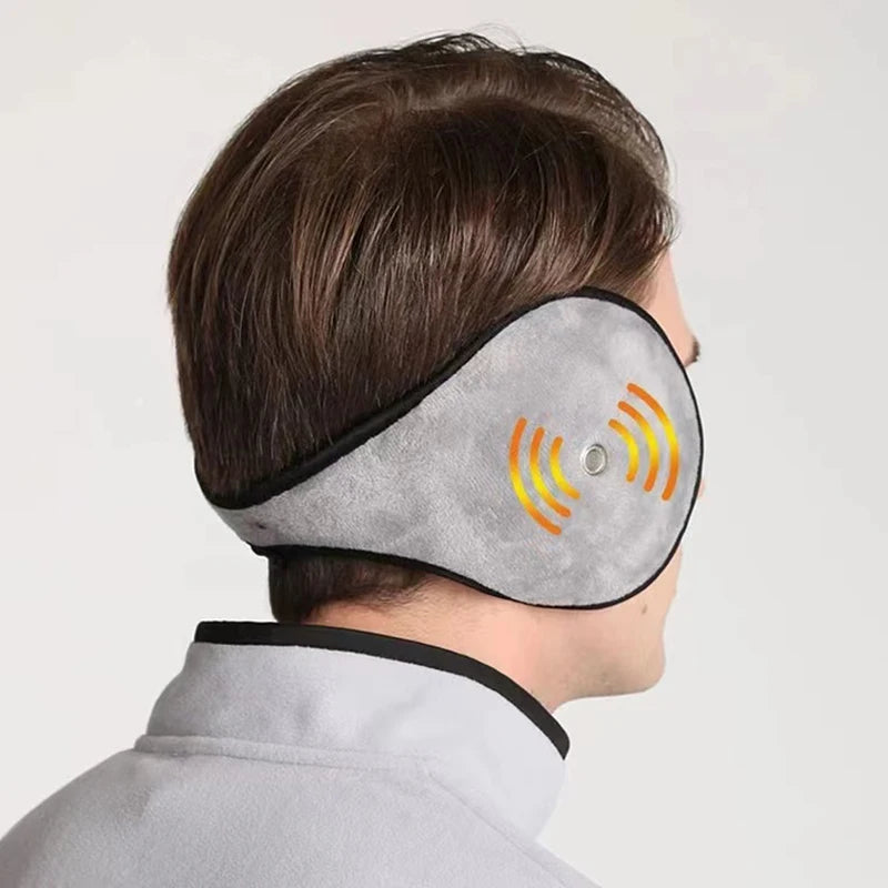 Plush Winter Ear Muffs with Earpiece: Cold Protection, Clear Calls