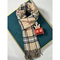 Plaid Cashmere-Feel Scarf: Warm, Elegant Winter Layering
