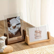 U-Shaped Acrylic & Wood Photo Frame