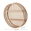 Round Bamboo Wall Shelf