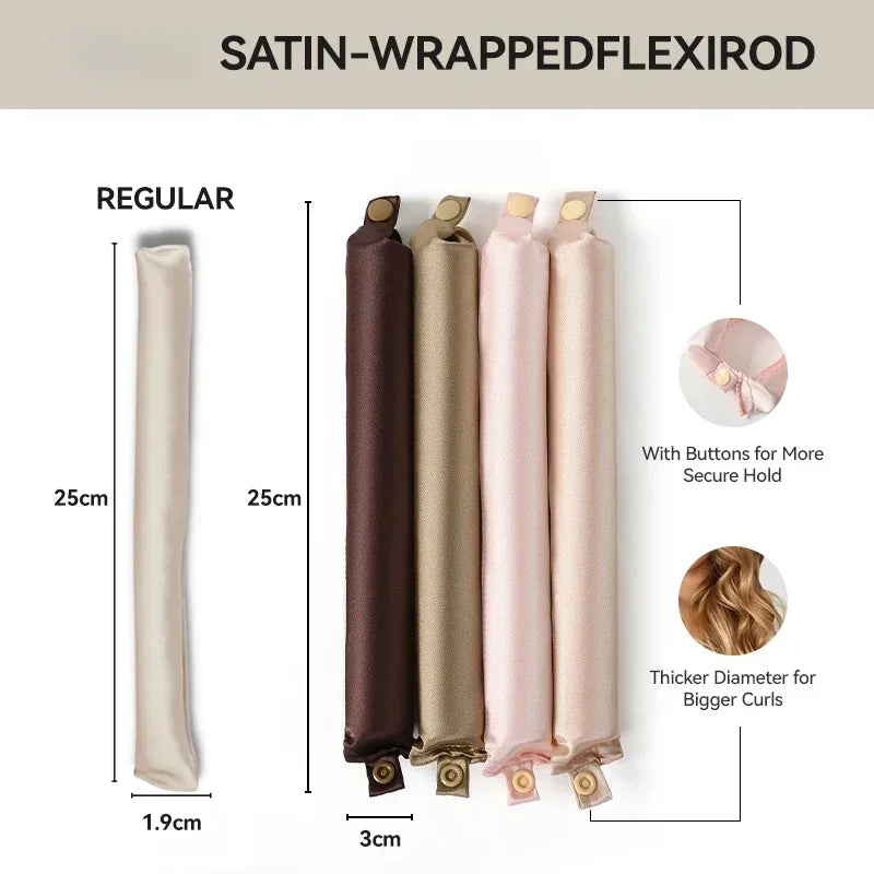 Satin Headband Heatless Hair Curler: Damage-Free Curls Overnight