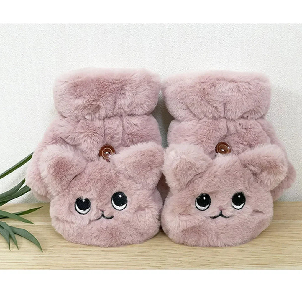 Plush Animal Fingerless Gloves: Cozy, Playful Cold-Weather Style