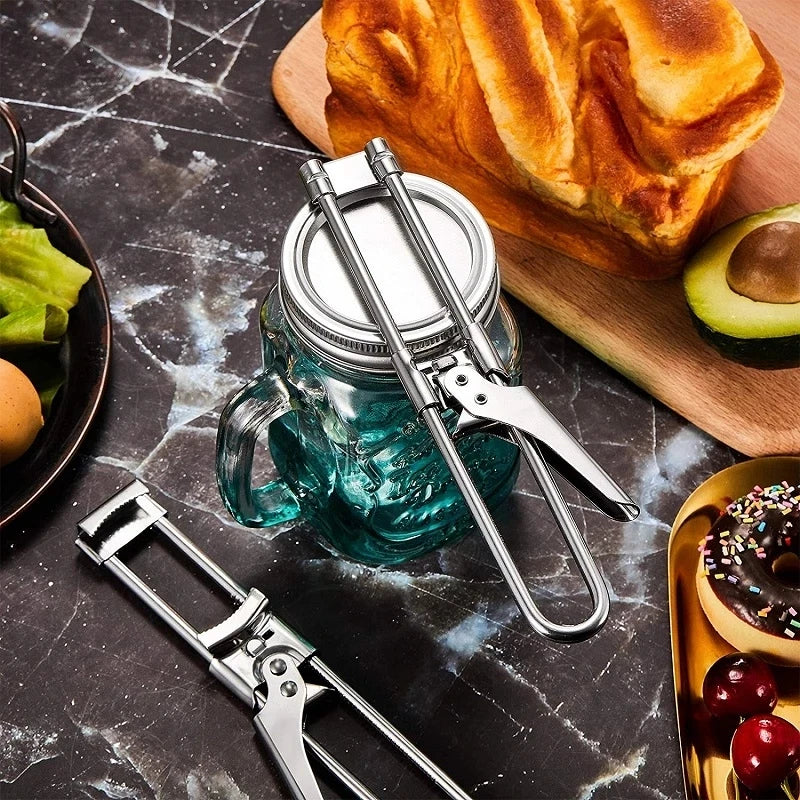 Adjustable Stainless Steel Jar Opener: Tackle Stubborn Lids Easily