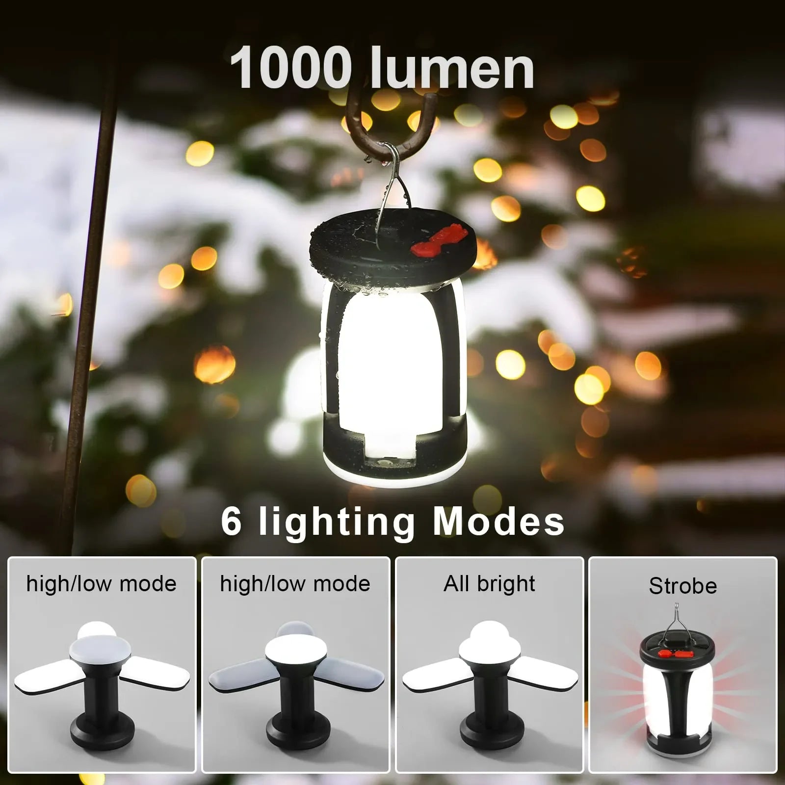 Solar Folding Camping Lantern: Reliable Light for the Outdoors
