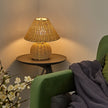 Bamboo Woven Boho Desk Lamp