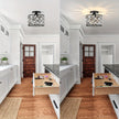 Modern Crystal Semi Flush Mount Ceiling Light