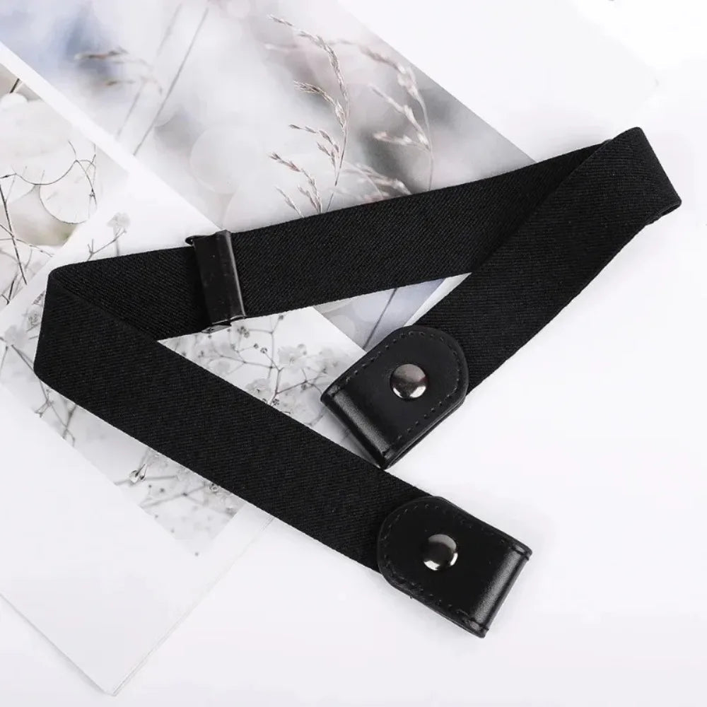 Elastic No-Buckle Belt: Comfortable, Invisible Fit