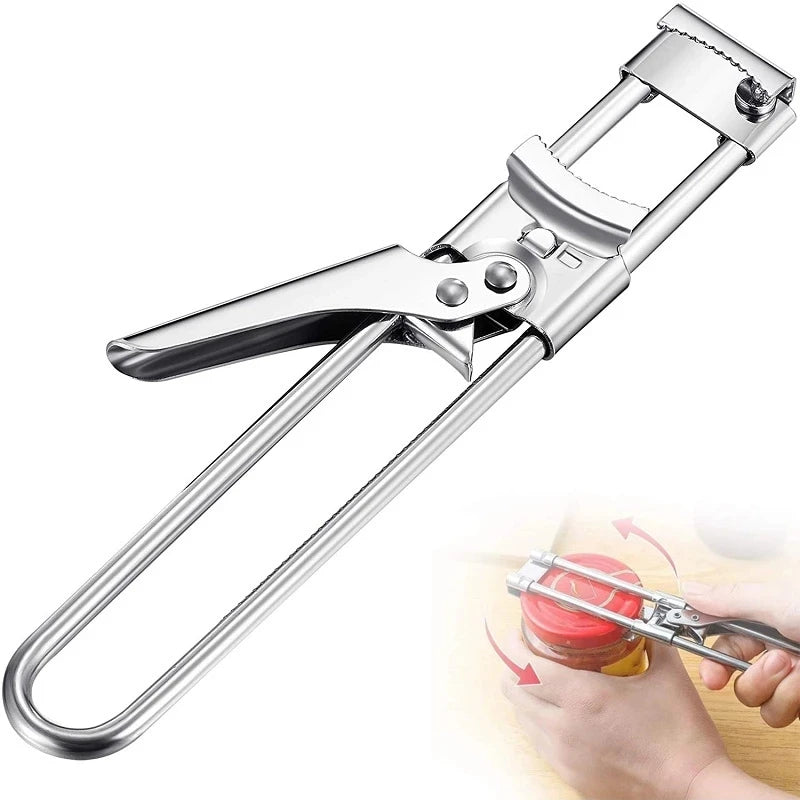 Adjustable Stainless Steel Jar Opener: Tackle Stubborn Lids Easily