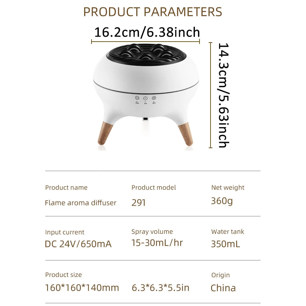 Jellyfish Flame Aroma Diffuser: Relaxing Scent, Mesmerizing Glow