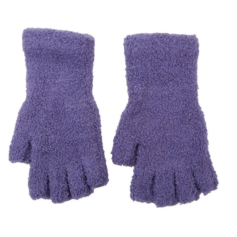 Knit Half Finger Gloves: Cold-Weather Comfort, Full Grip