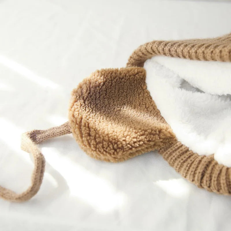 Kids Knit Beanie with Earflaps: Cozy Cold-Weather Cover
