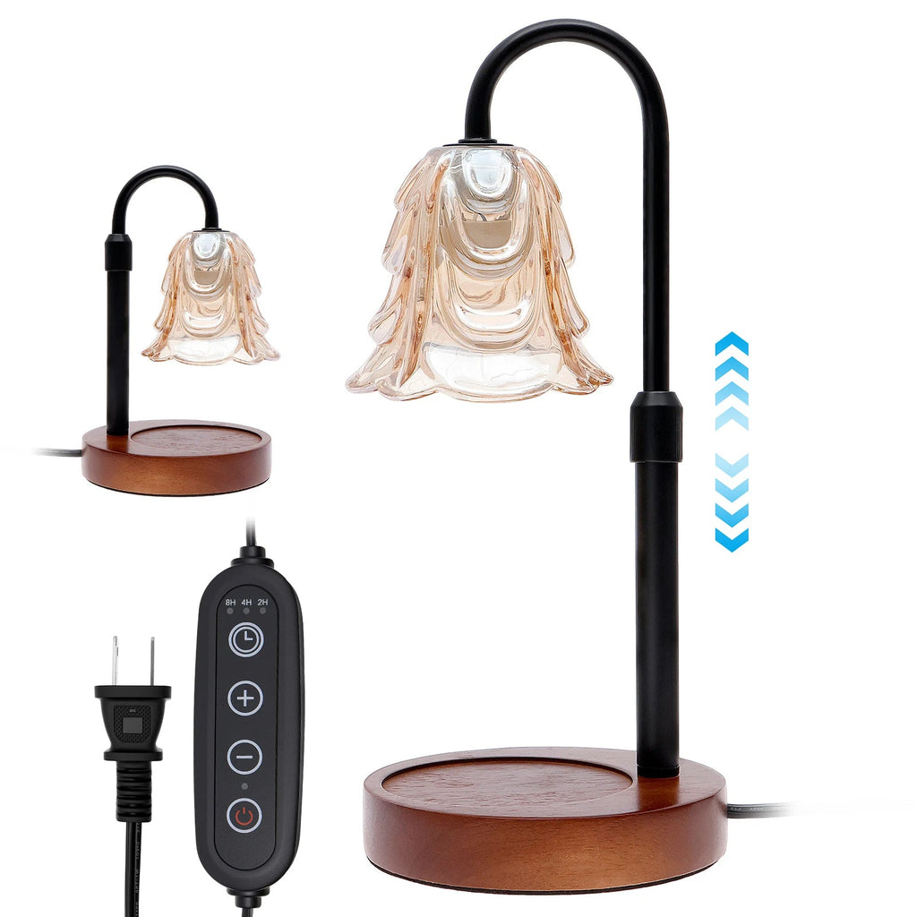 Flameless Flower Candle Warmer: Cozy Glow, No Flame Risk