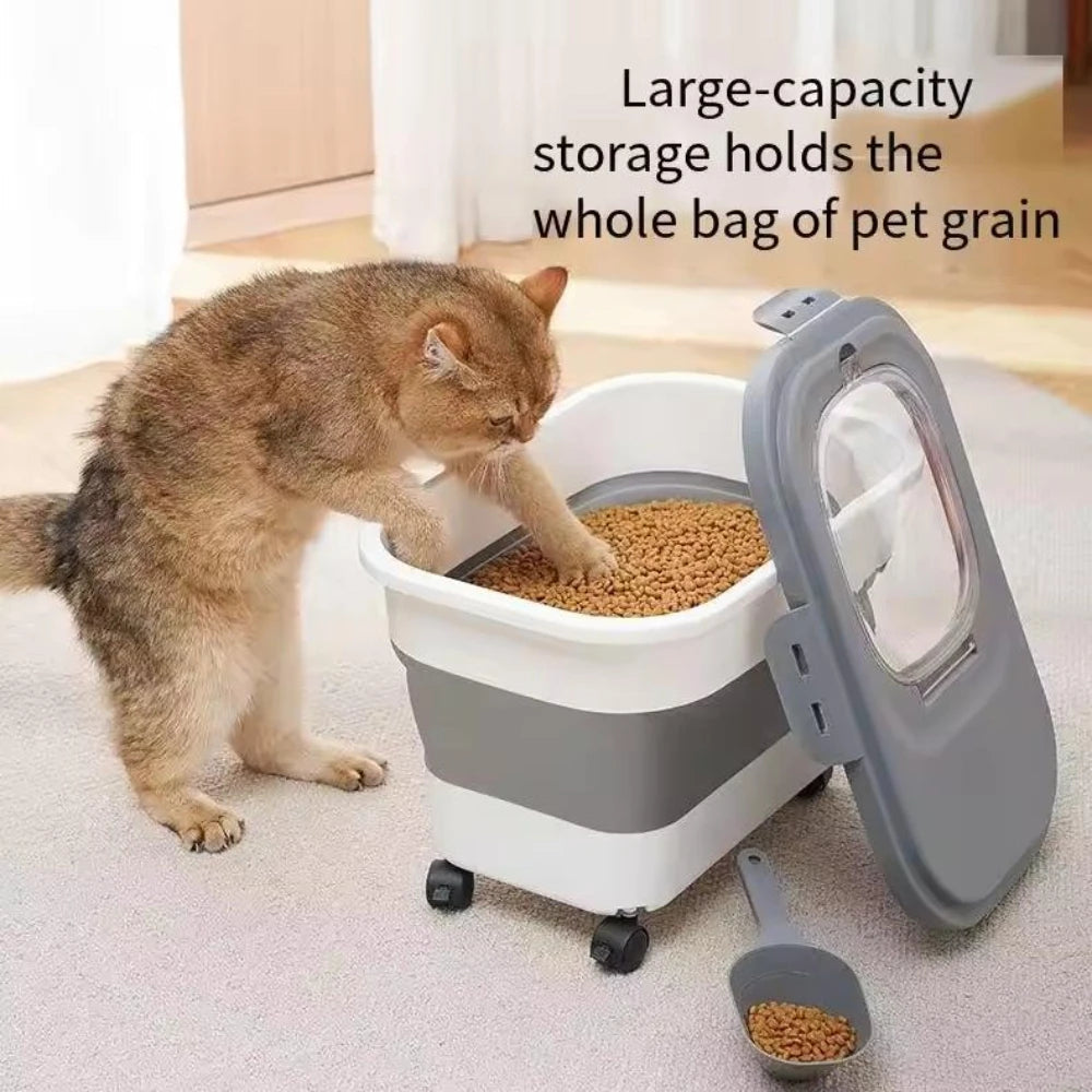 Foldable Food Storage Container: Space-Saving Pantry Organization
