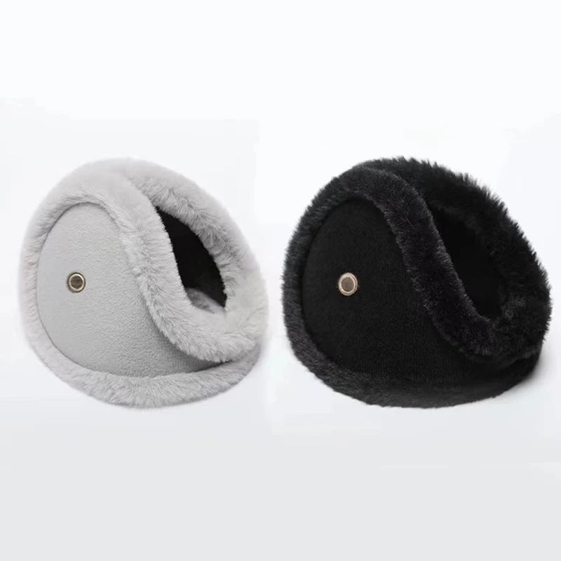 Plush Winter Ear Muffs with Earpiece: Cold Protection, Clear Calls