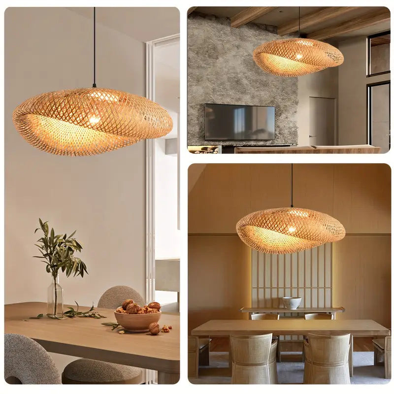 Handwoven Rattan Pendant Lampshade