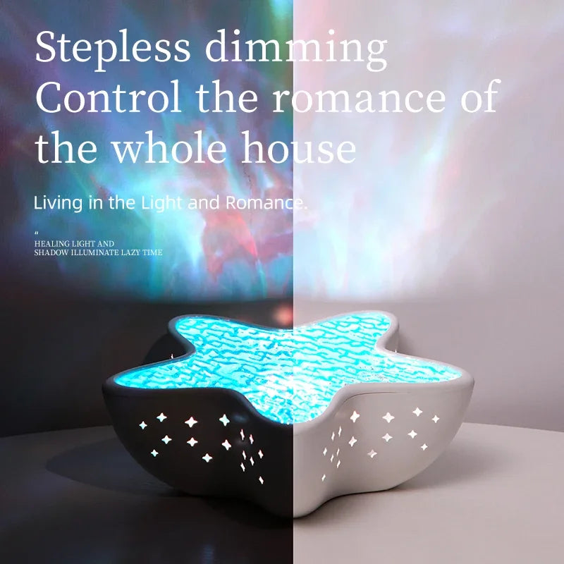 Starfish Ocean Wave Night Light Projector: Calming Bedroom Ambiance