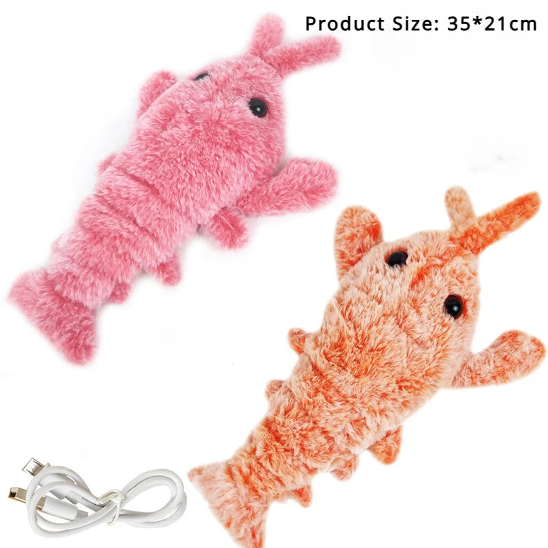 Electric Jumping Shrimp Pet Toy: Active Play for Curious Pets