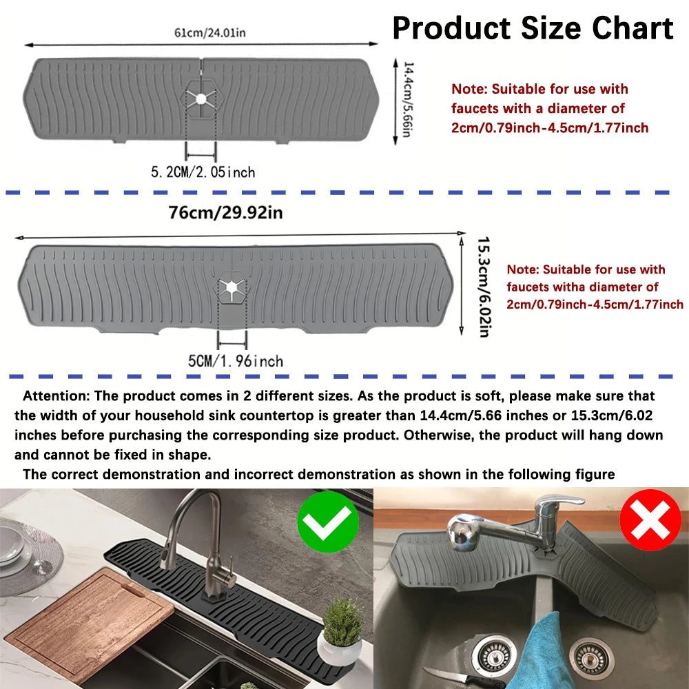 Silicone Sink Splash Guard: Keep Countertops Cleaner
