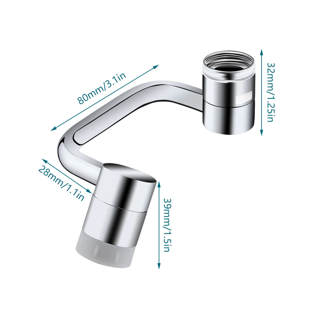 1080° Rotating Faucet Extender: Flexible Reach for Any Sink