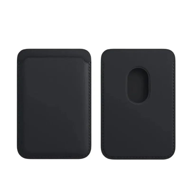 Magnetic Leather Card Holder for iPhone: Secure, Slim, Stylish
